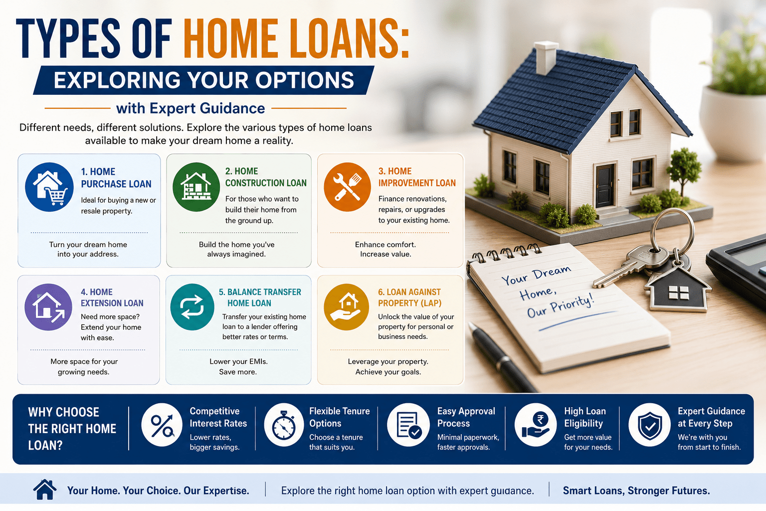 Types of Home Loans: Exploring Your Options with KG Loan Expert Pvt. Ltd.