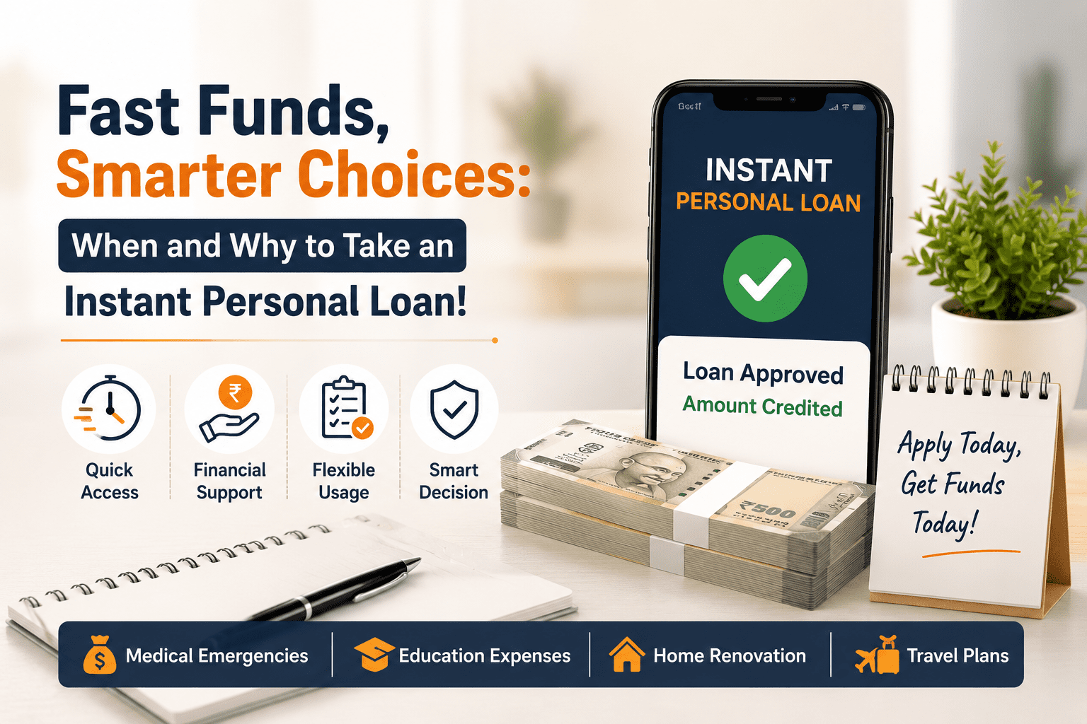 Fast Funds, Smarter Choices: When and Why to Take an Instant Personal Loan!