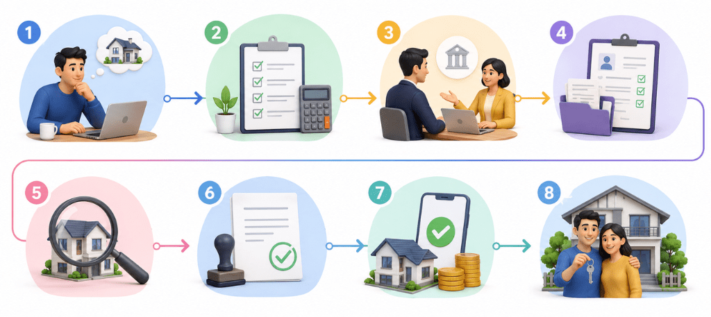 Step-by-Step Home Loan Process in India (2026 Updated Guide)