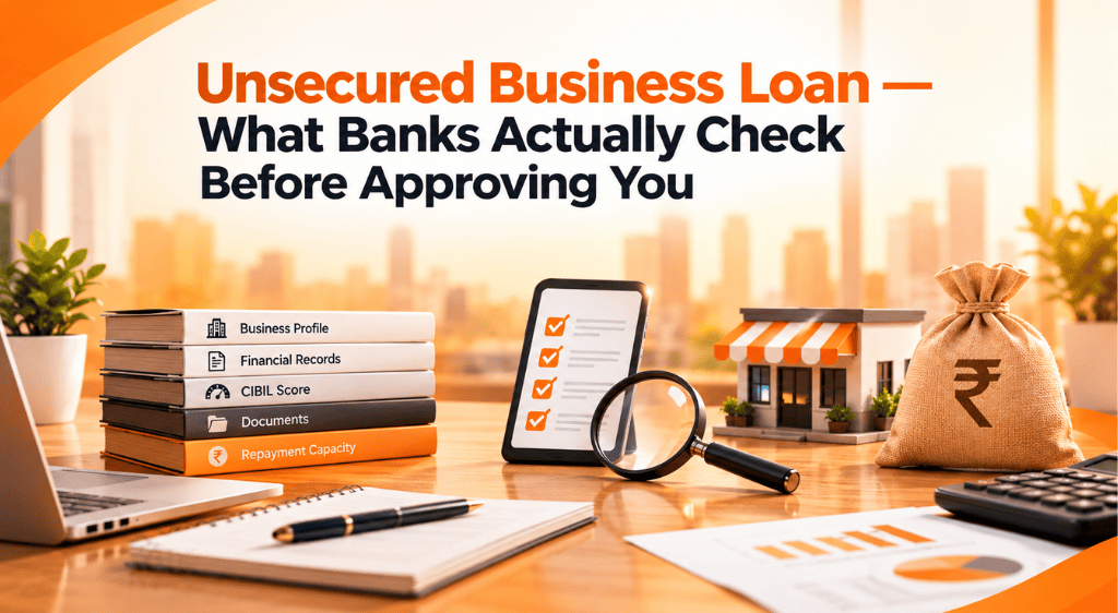 Unsecured Business Loan — What Banks Actually Check Before Approving You